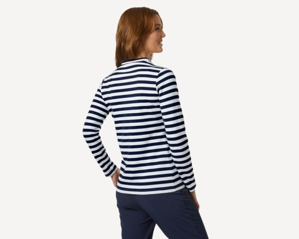 Тельняшка HH Wmn Arctic Ocean Long-Sleeve Cotton (Женский; S; Navy Stripe)